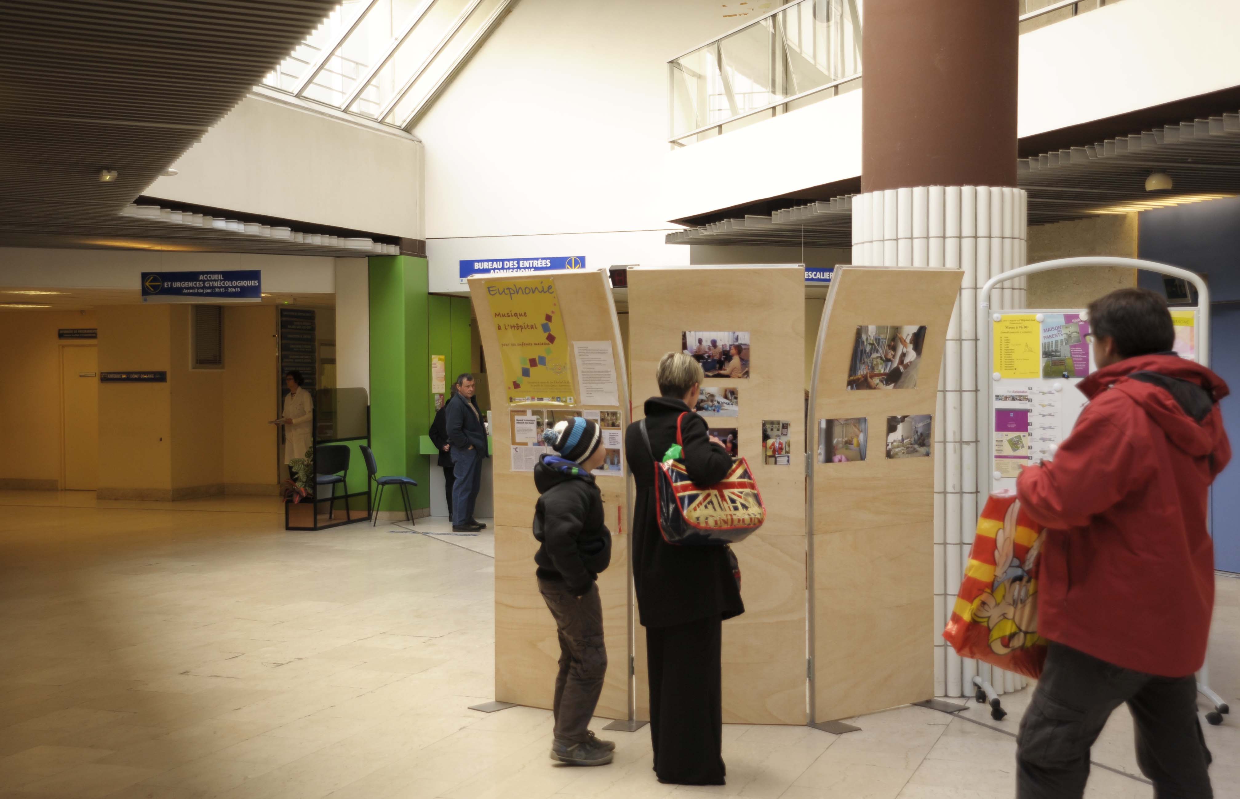 Exposition « sonore et visuelle » dans le hall de l’hôpital Sud de Rennes du 16 mars au 6 avril