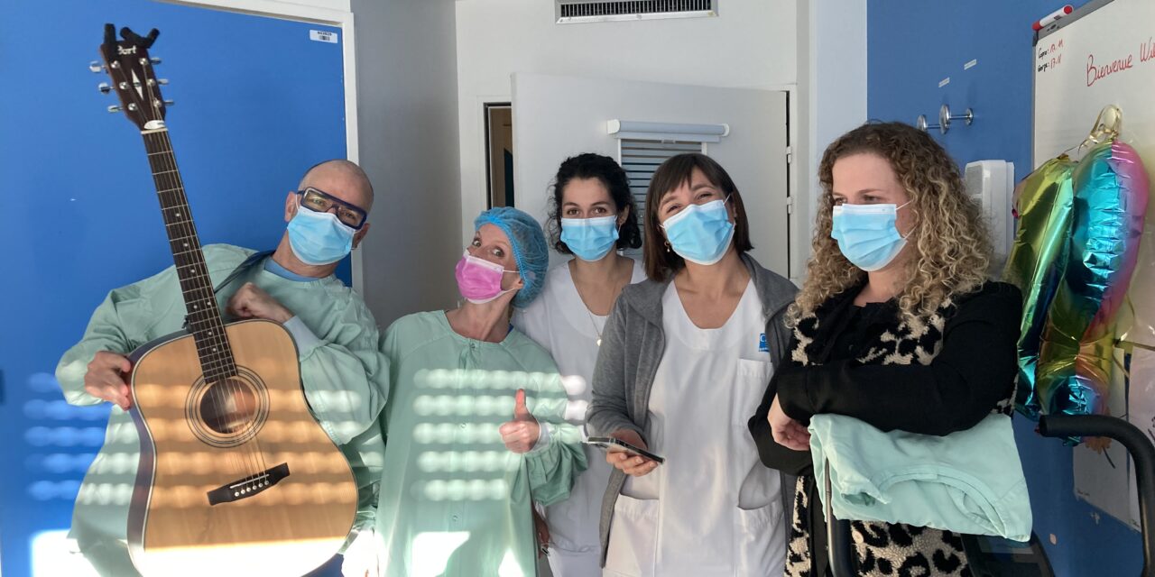 Ambiance musicale et enjouée dans le secteur Onco-Hémato pédiatrique de l’Hôpital Sud de Rennes