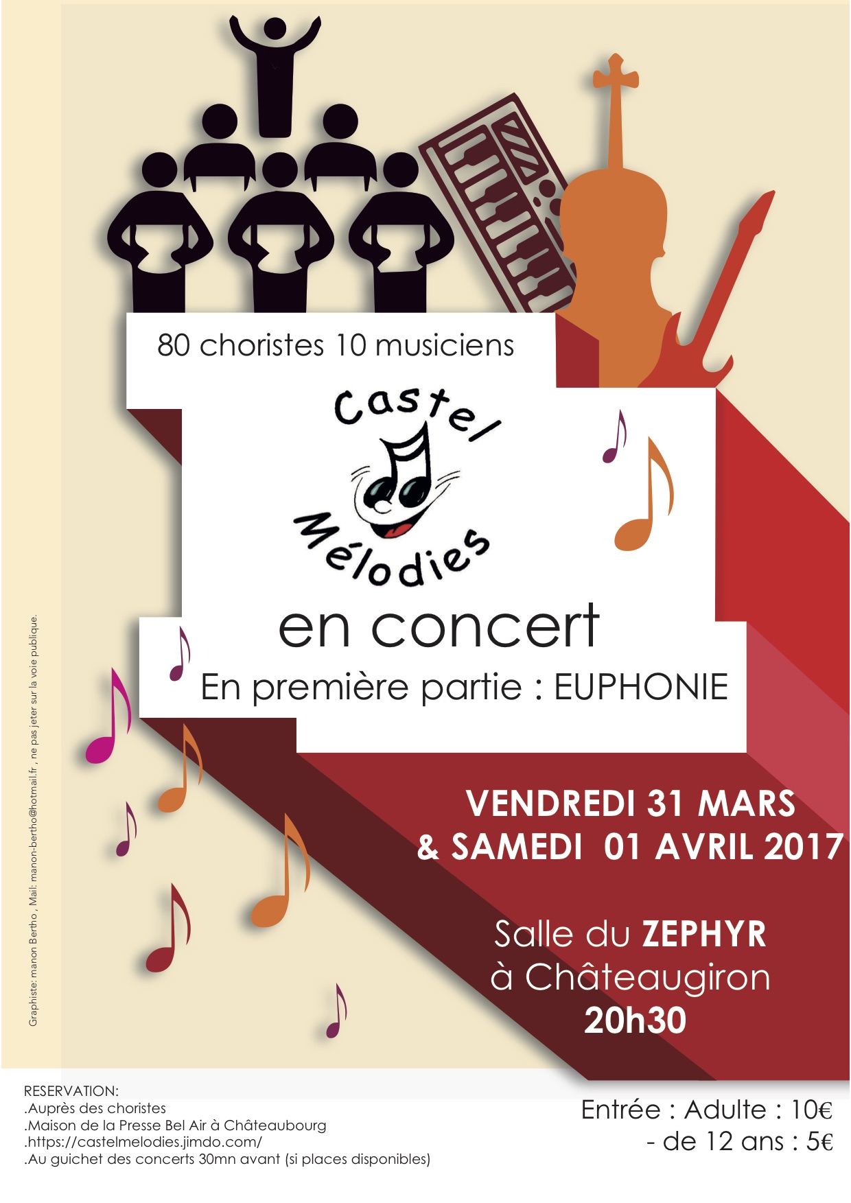 Euphonie en première partie du concert Castel Mélodies