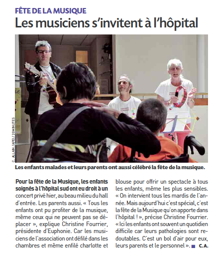 Euphonie fête la musique à l’hôpital